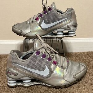 Nike Shox Avenue Silver Blue Tint Violet Women's 8.5 2016